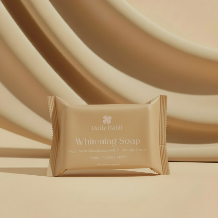 Whitening Soap +Kojic-Vit E-Gluta infuse with 7 Swiss Alps Extract